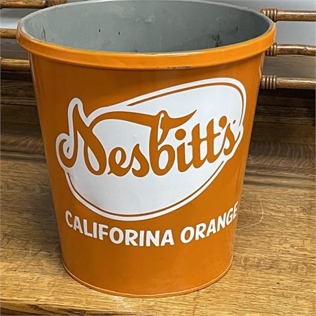 MT Artist Nesbitts Orange Trash Can Reproduction-14x14