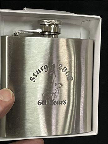 NIB 60 Year Stainless Sturgis Flask