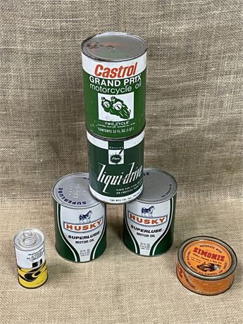 Vintage Oil Cans - Full