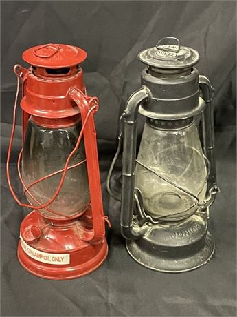 Kerosine Lamp Pair