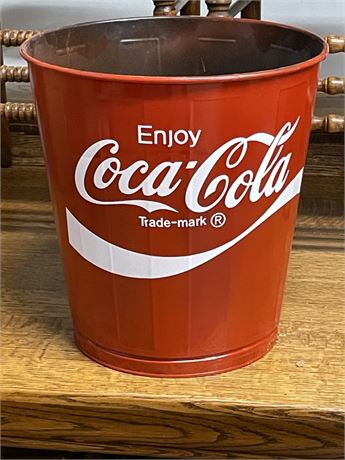 MT Artist Coca-Cola Trash Can Reproduction-14x14