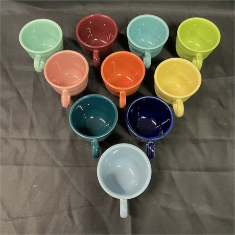 Assorted Fiestaware Cups