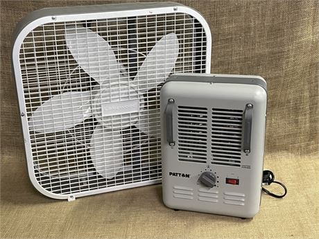 Portable Patton Heater & Fan Combo