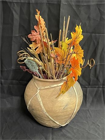 Native American/Southwestern Style Vase & Arrangement - 10"x10"