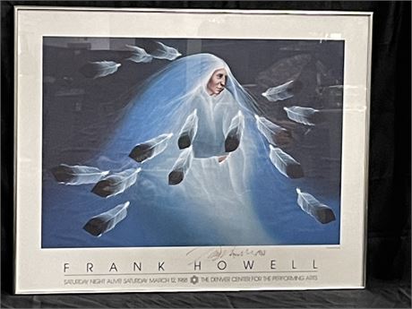 Frank Howell Framed & Signed Show Poster - 30x24