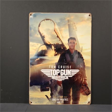 MT Artist Repro Top Gun Sign - 12x18