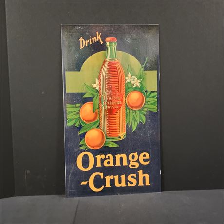 Artist Repro Orange Crush Sign - 10x18