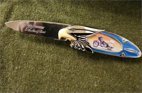 New Collectible Harley Davidson Electra Glide Eagle Pocket Knife