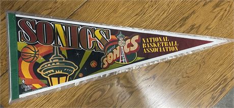 Vintage Seattle Sonics Pennant