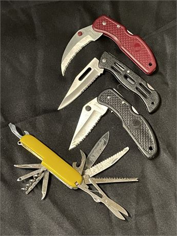 Pocket & Survival Knife Quad