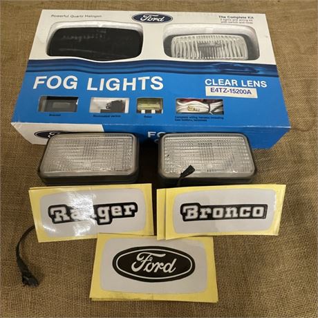 New and Used Ford Fog Lamps, Clear, One Set New In Box!