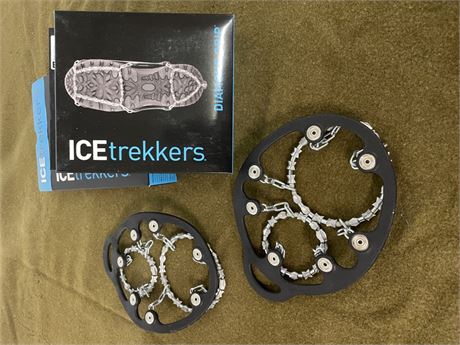 Two Pair of Ice Trekkers Boot Chains, Medium Sizes