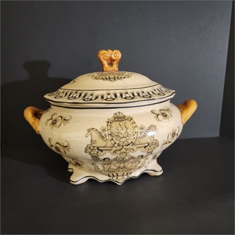 Antique Lidded Food Server from China