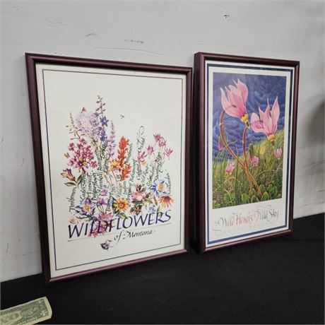 Framed Wildflower Prints - 13x19