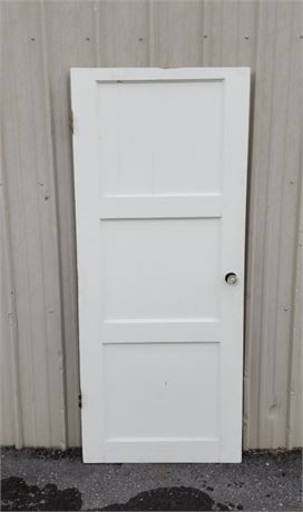 Vintage Interior Door w/ Glass Knobs - 30x71