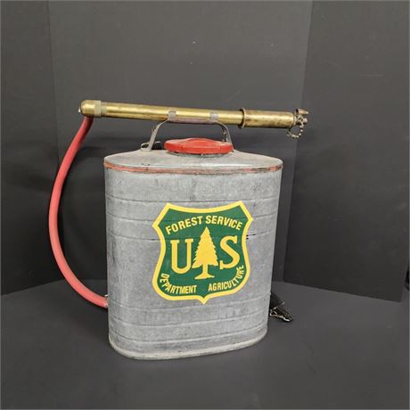 Metal U.S. Forest Fire Can (Repro by MT Artist) -