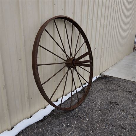 Antique Wagon Wheel - 49" Diameter