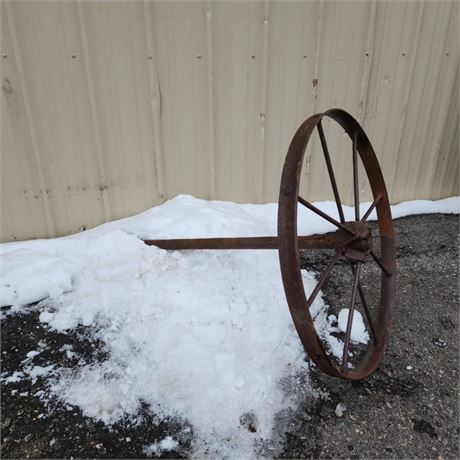 Antique Implement Wheel - 26x39 - Can Be Used for Stand