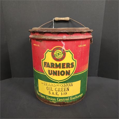 Farmers Union Oil Can - (Repro by MT Artist)