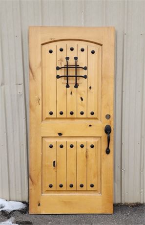 Solid Maple Entry  Door w/ Working Sight Door - 36x79