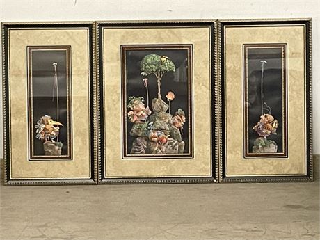 '94 Framed James C. Christensen - Six Bird Hunters in Full Camouflage