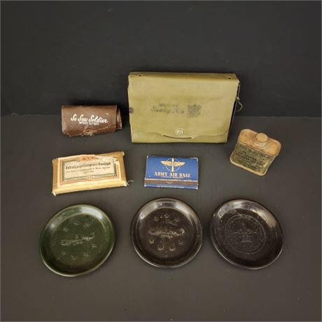 Vintage Assorted Soldiers Sew Kits & Other Military Memorabilia