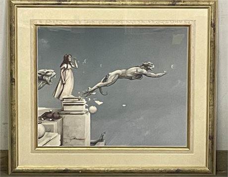 Michael Parkes Framed Art "Gargoyles" - 40x34