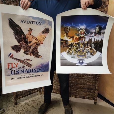 Vintage Marine Aviator Posters