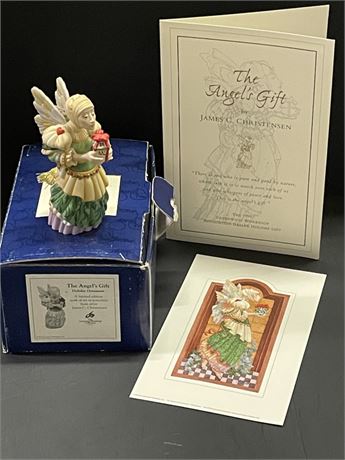 James Christensen  'The Angels Gift'  (porcelain figure) w/ Original Box