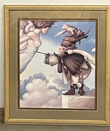 Michael Parkes - Framed Sky Painting Art Print - 29x33