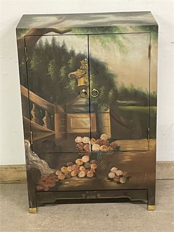 Hand Painted Cabinet - 24x12x36