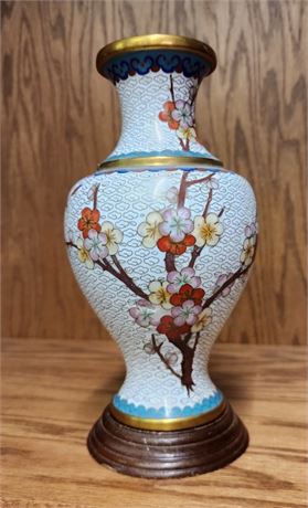 Vintage Cloisonné Vase...4x9