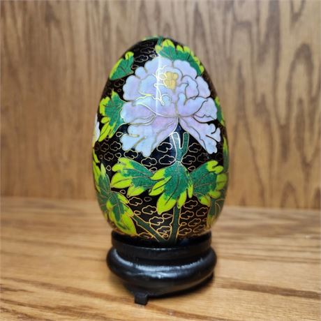 Vintage Cloisonné Egg...2.5x6