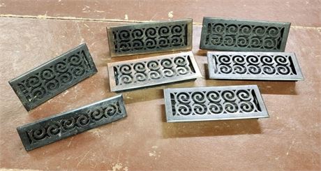 Assorted Size Vintage Floor Heating Grates...