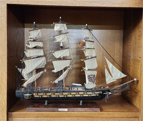 Nice Fragata Espanola Model Sailing Ship...29x24