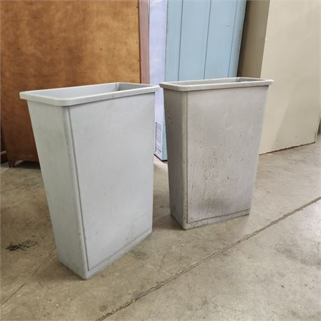 Two Restaurant Trash Containers, 20x10x30