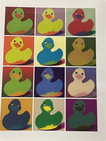Cool Pop Art Ducky Limited Edition Print by Anthony Matos, Est. $120 - $391