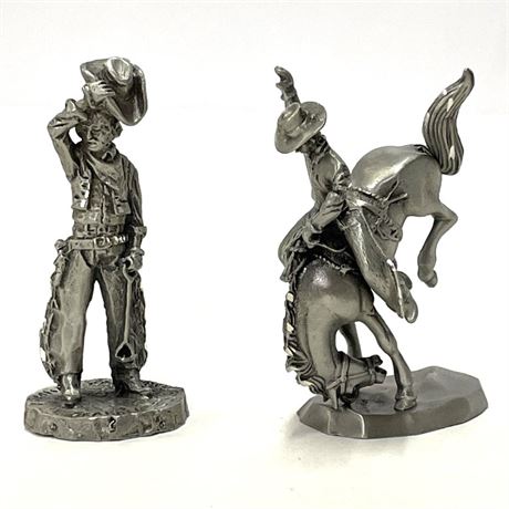 Rawcliffe Pewter Figurines - Cowboys