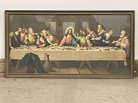 Classic Framed Last Supper - 29x15