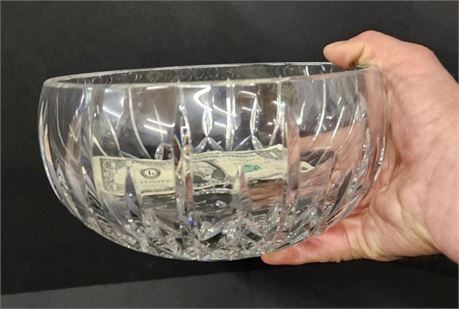 Nice Lead Crystal Bowl - Thick and Very Heavy!