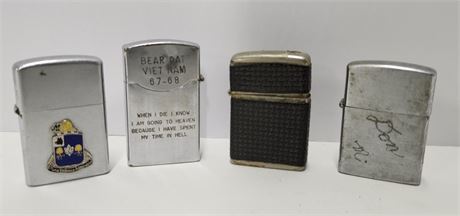 Vintage Wind Proof War Lighters