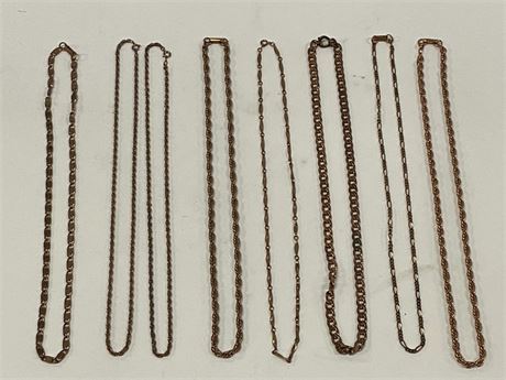 Copper Chains/Necklace - Assorted