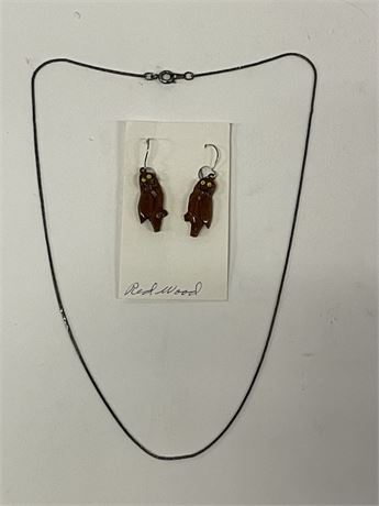 Redwood Earrings & Necklace