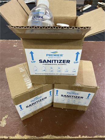 Premier Hand Sanitizer...12-8oz btls...(3 Boxes-4 per Box)