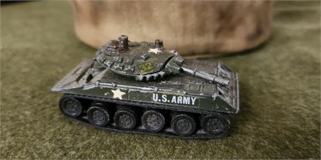 Vintage Zylmex Mini Metal U.S. Army Toy Tank