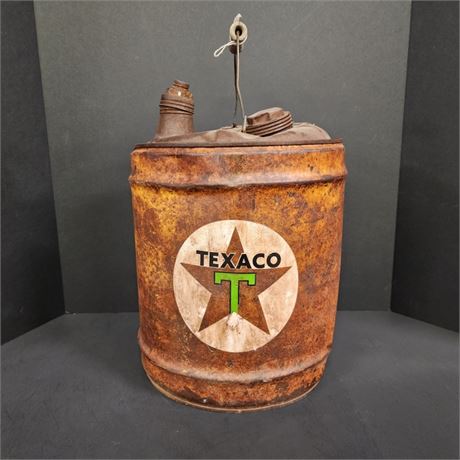 Metal Texaco Can (Repro by MT Artist)