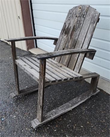 Vintage Jim Beam Wood Rocking Chair