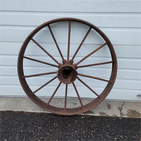 Antique Wagon Wheel - 34" Diameter