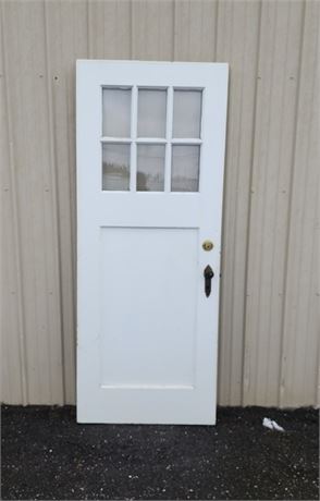 Vintage Wood Exterior Door - 32x80