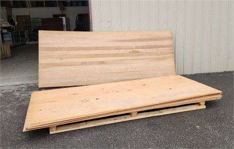 8 Sheets  of 4'x10' Wood Sheet Paneling